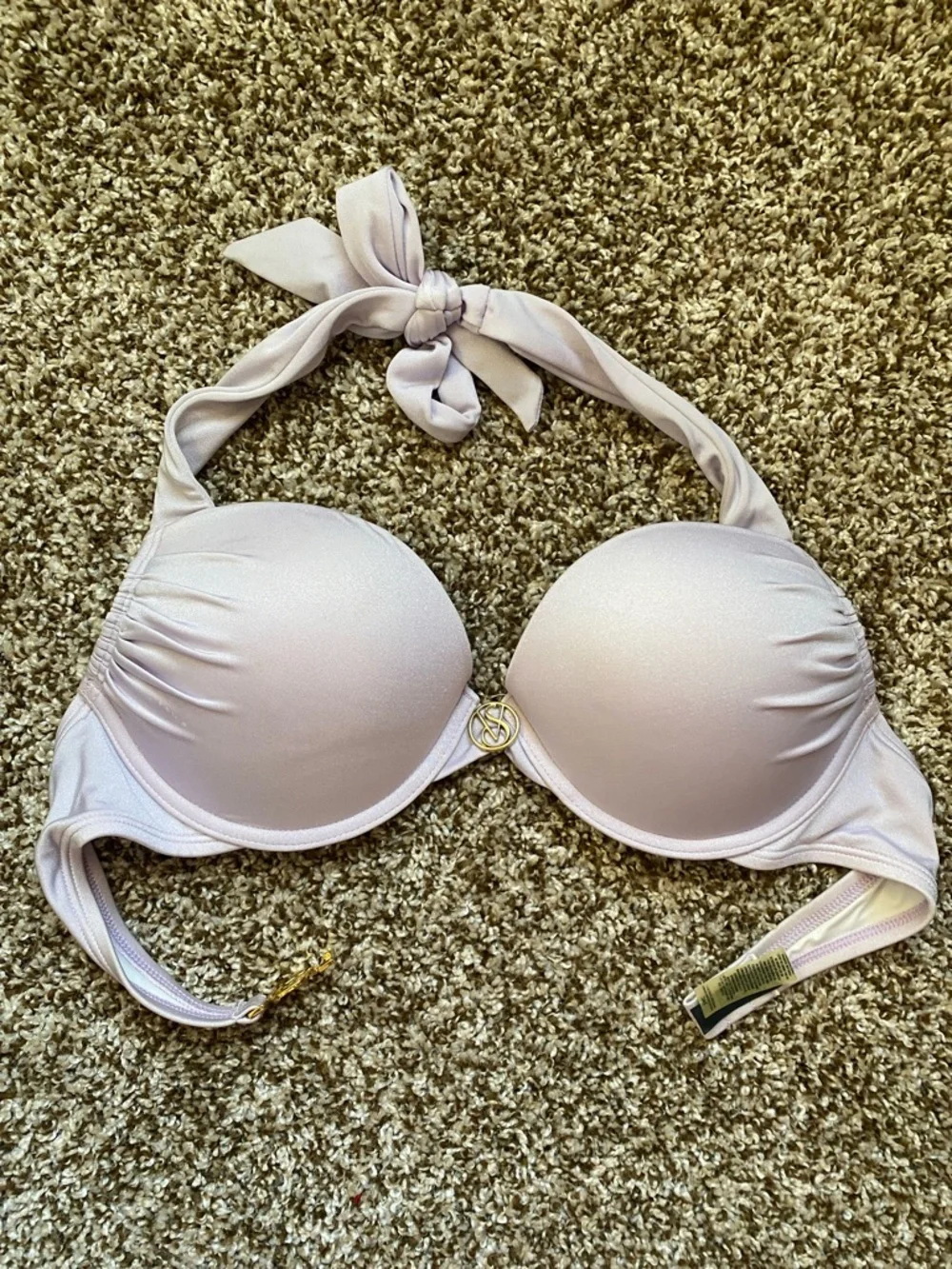 Victoria Secret Bombshell Light Purple Halter Push-Up Bikini - Picture 1 of 6
